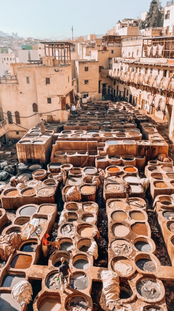 The Tannery, Fes, photo spot, morocco in two weeks